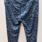 Z by Zella Blue Zebra Print Active High-Rise Skinny Leggings
