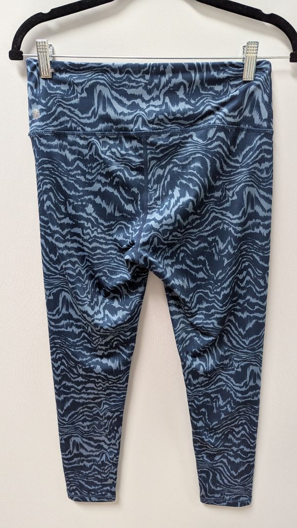 Z by Zella Blue Zebra Print Active High-Rise Skinny Leggings