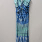 Silvergate Blue Tie-Dye Halter-Neck Maxi Dress