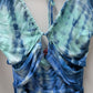 Silvergate Blue Tie-Dye Halter-Neck Maxi Dress