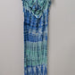 Silvergate Blue Tie-Dye Halter-Neck Maxi Dress