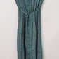 Justify Dark Teal Strapless Tiered Crochet Maxi Dress