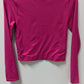 eye candy Hot Pink Long Sleeve Cropped Tee