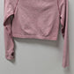Pink Marl Seamless Long-Sleeve Active Crop Top
