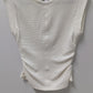 Harlow Ivory Waffle Knit Sleeveless Knit Top