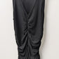 Derek Heart Black Ruched Tank Top