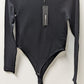 Fashion Nova Black Marena Long-Sleeve Bodysuit