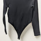 Fashion Nova Black Marena Long-Sleeve Bodysuit