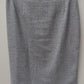 Le Suit Grey Textured Knit Blazer & Skirt Suit Set