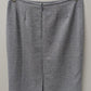 Le Suit Grey Textured Knit Blazer & Skirt Suit Set