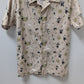 Disney Men's Tan "Nightmare Before Christmas" Graphic Button-Down Shirt