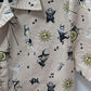Disney Men's Tan "Nightmare Before Christmas" Graphic Button-Down Shirt