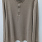 UnTuckit Tan Long-Sleeve Shrock Henley Tee