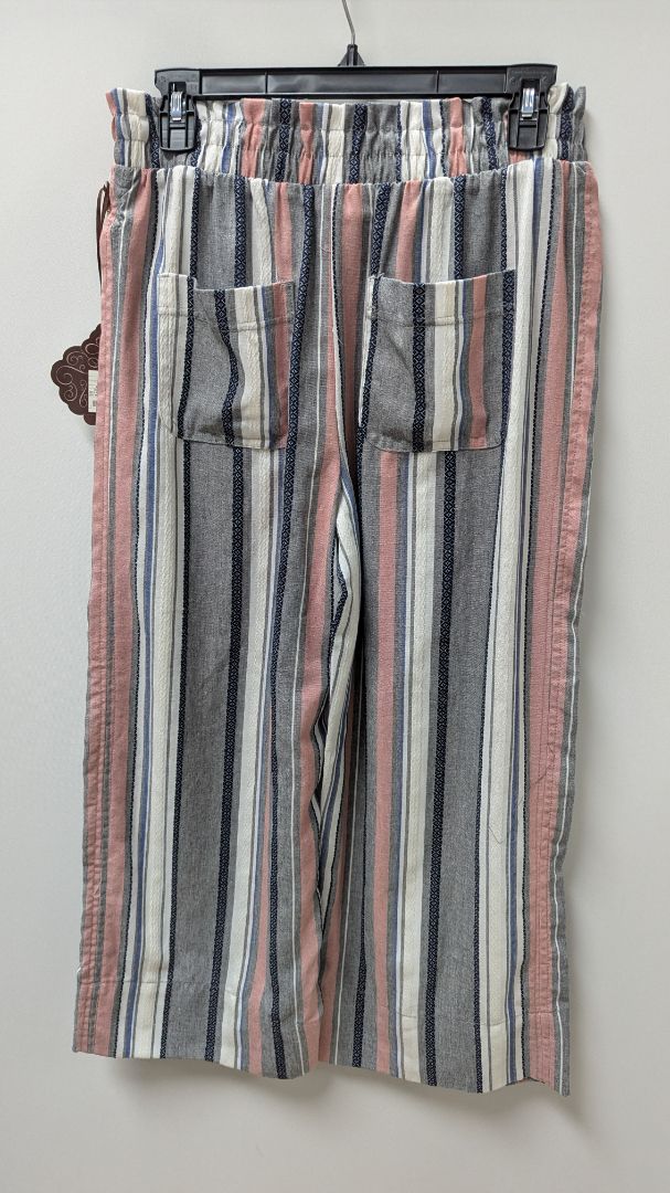 Knox Rose Multicolor Striped Wide-Leg Casual Pants