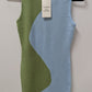 Fashion Sexy Lounge Green/Blue Sleeveless Sweater Dress