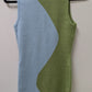 Fashion Sexy Lounge Green/Blue Sleeveless Sweater Dress