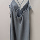 Windsor Light Blue Glitter Crossback Strap Mini Dress