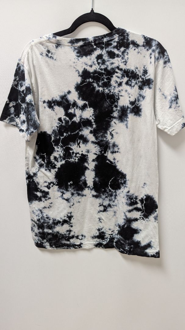 DKNY Black/White Short-Sleeve Tie-Dye Tee