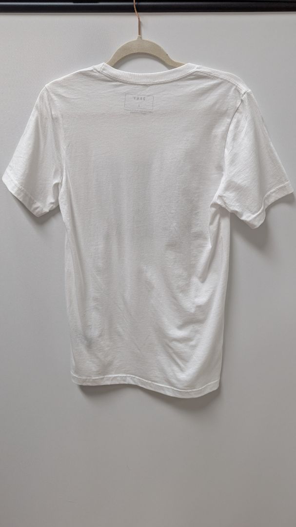 DKNY White Short-Sleeve Architectural Graphic Tee