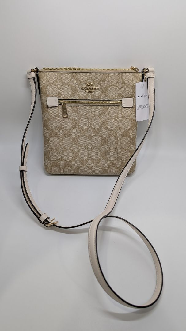 Coach Light Khaki Mini Rowan File Crossbody Bag