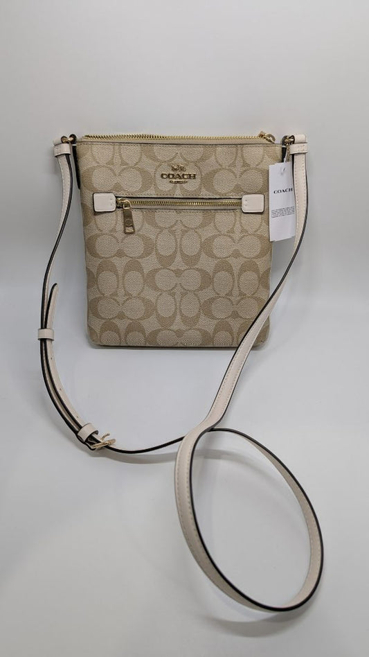 Coach Light Khaki Mini Rowan File Crossbody Bag