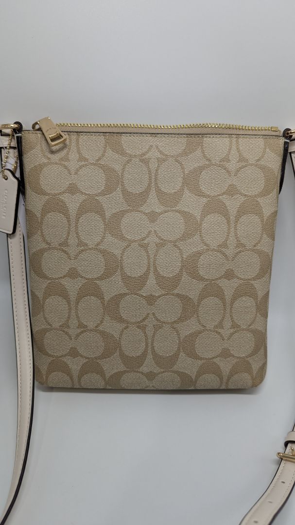 Coach Light Khaki Mini Rowan File Crossbody Bag