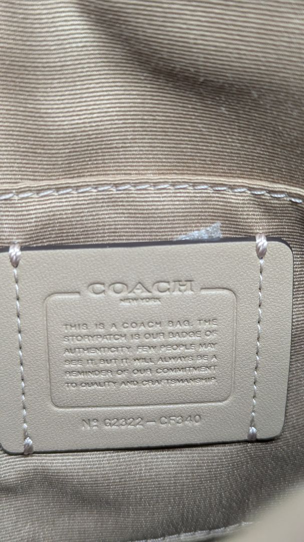Coach Light Khaki Mini Rowan File Crossbody Bag