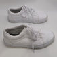 Vans All-White Old Skool Classic Tumble Leather Sneakers
