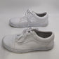 Vans All-White Old Skool Classic Tumble Leather Sneakers