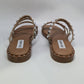 Steve Madden Tan Skyler Silver Studded Sandals