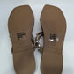 Steve Madden Tan Skyler Silver Studded Sandals