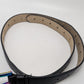 Steve Madden Black/Iridescent Faux-Leather Belt with Buckle