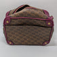 Karl Lagerfeld Paris Brown/Deep Pink Graphic Crossbody Bag