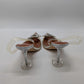 Clear PVC Pointed-Toe Embellished Crystal Heels