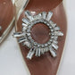 Clear PVC Pointed-Toe Embellished Crystal Heels