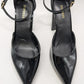 Express Black Patent Pointed-Toe Platform Heels