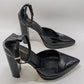 Express Black Patent Pointed-Toe Platform Heels