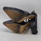 Express Black Patent Pointed-Toe Platform Heels
