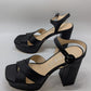 GUESS Black GW Vallenn Platform Block Heels