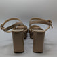 GUESS Beige GW Vallenn Patent Platform Block Heels