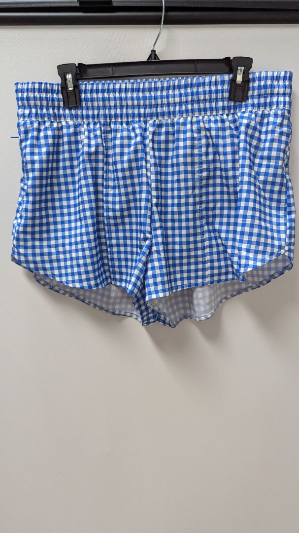 All in Motion Blue/White Gingham Casual Shorts