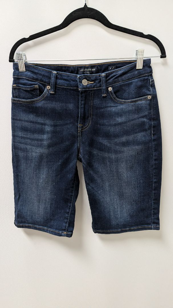 Lucky Brand Dark Wash Denim Bermuda Shorts