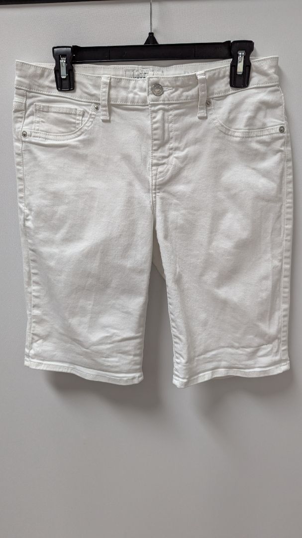 Lucky Brand White Denim Bermuda Shorts