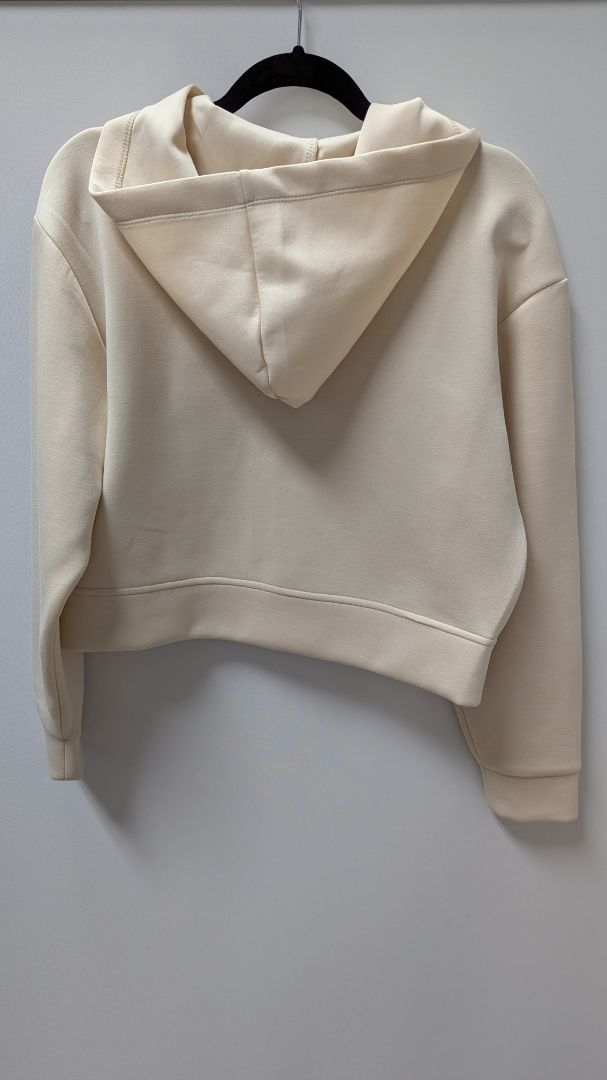 A New Day Light Peach Cropped Zippered Jacket