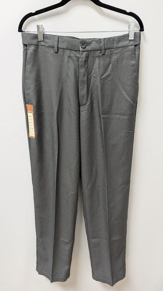 Haggar Men's Graphite Grey Cool 18 Performance Classic Fit Pants