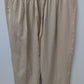 PASLTER Men's Khaki Casual Drawstring Trouser Pants