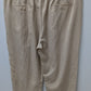 PASLTER Men's Khaki Casual Drawstring Trouser Pants