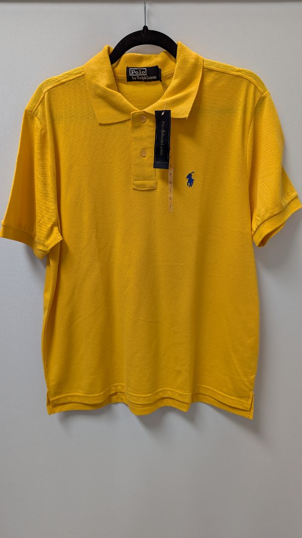 Polo Ralph Lauren Men's Yellow Classic Fit Short-Sleeve Polo Shirt