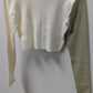 Cider Sage/Cream Split Colorblock Cropped Cardigan Sweater