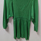Juicy Couture Kelly Green Bohemian Babydoll Peasant Blouse